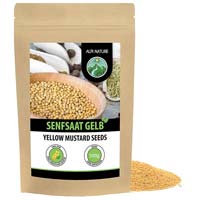 Senfkörner Gelb- Bio - 500g Beutel