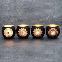 Windlicht - Rangoli-Mandala