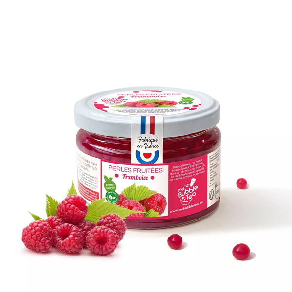 Himbeer Fruchtperlen für Bubble Tea - 240g