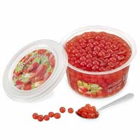 Erdbeer -Fruchtperlen für Bubble Tea - 450g