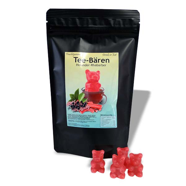 Tee-Bären "Holunder-Rhabarber" - Beutel à 160g