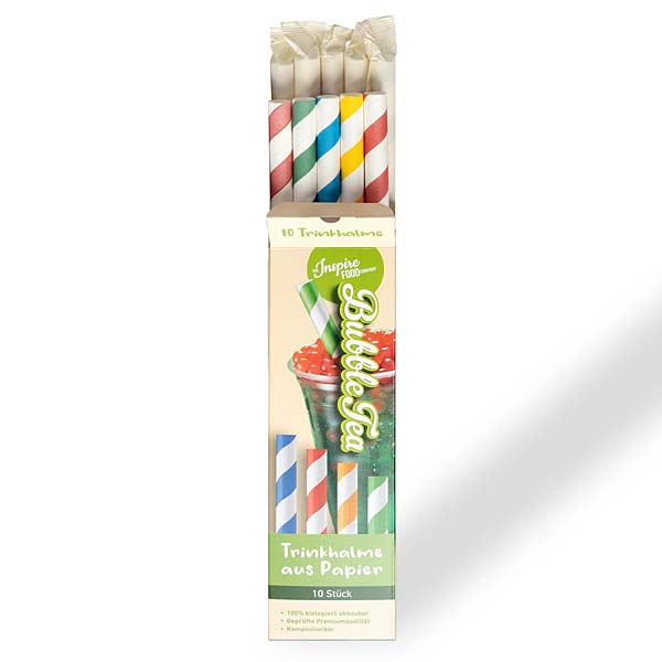 Strohhalme für Bubble Tea - Pack a 10 Stück