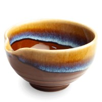 Edo Katakuchi Matchaschale - Golden Wave