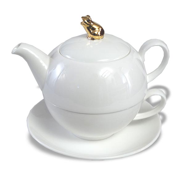 Tea-for-one `Vikas` mit Echtvergoldung