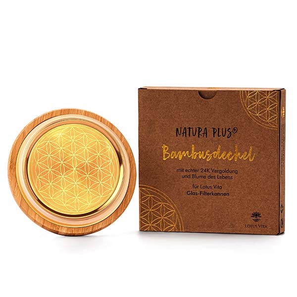 Vergoldeter 24K Deckel für die Lotus Vita Glaskaraffen