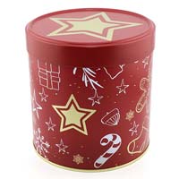 Lebkuchendose - X-mas - Rot