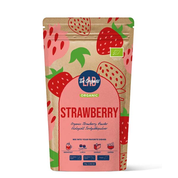 The Organic Labs - Strawberry Powder - Bio